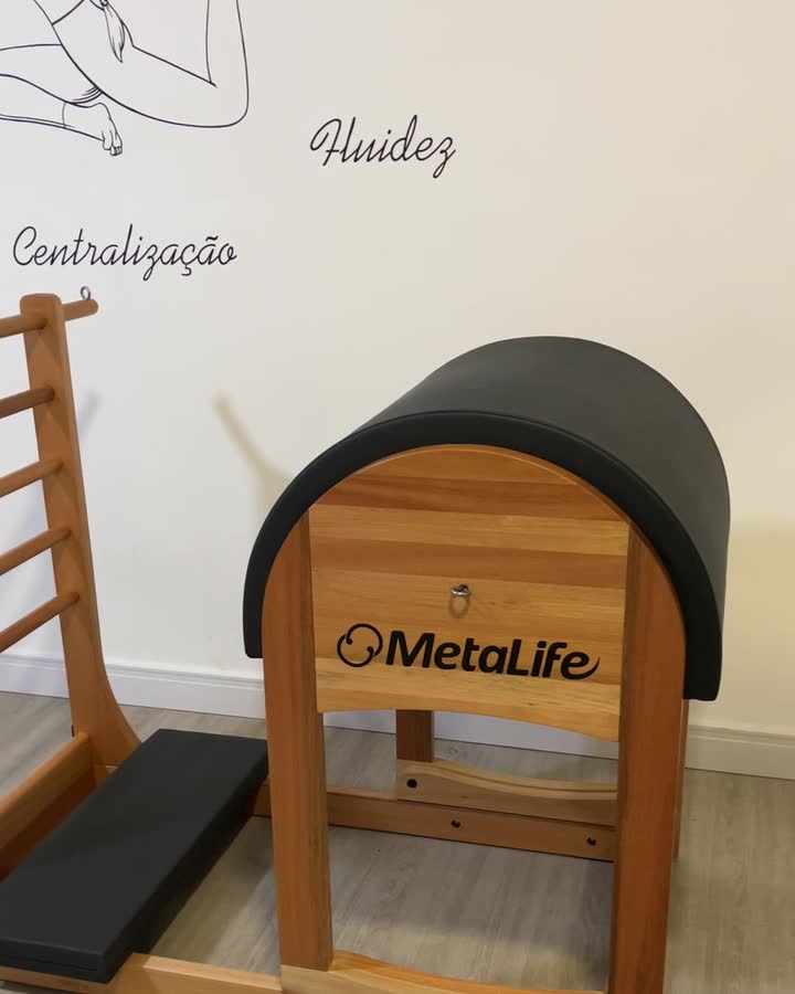 Ladder barrel de pilates em madeira